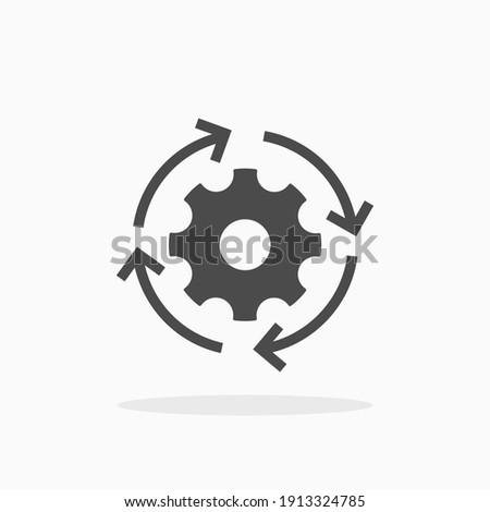 Workflow icon. For your design, logo. Vector illustration. Royalty-Free Stock Photo #1913324785