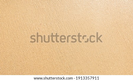 Beach sand wet nature texture background.
top view.