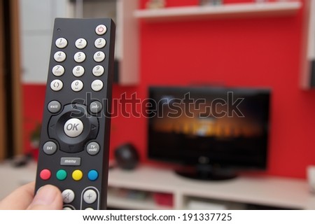 Remote control of internet TV