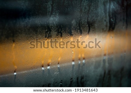 water drops on the glass window