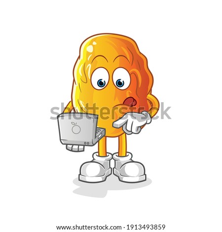 Yellow date illustration. character vector