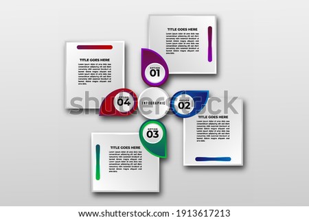 Business data visualization Template. Infographic design element steps , option, process, timeline. gradient colorful graphic elements for process, presentation, layout, banner, infograph,