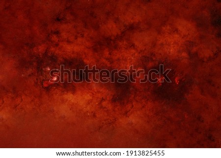 Space in red colors. Elements of this image were furnished by NASA. High quality photo