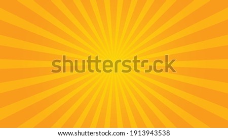 popular orange ray starburst sunburst pattern summer background television vintage 16:9 1920 x 1080 for youtube mobile phone Royalty-Free Stock Photo #1913943538