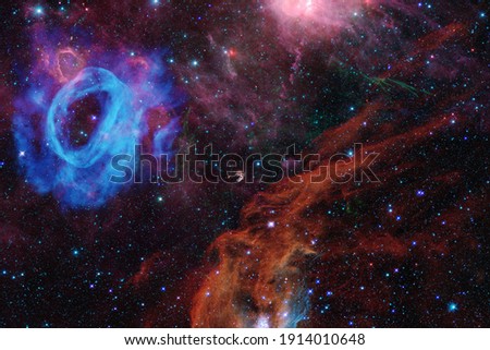 Beautiful cosmos. Science fiction. Elements of this image furnished by NASA.
