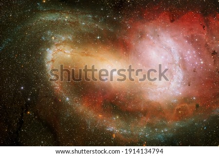 Space background with star field. Science fiction wallpaper. Elements of this image furnished by NASA