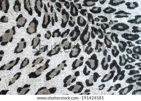 leopard prints on woven textile 