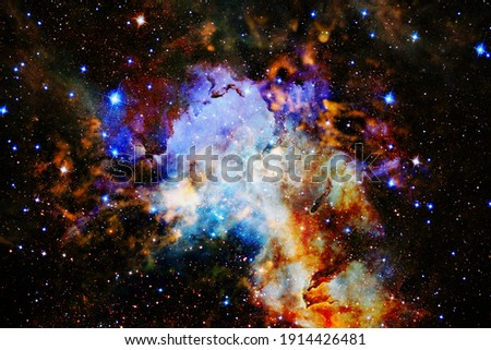 Beautiful colors of outer space. Elements of this image furnished by NASA.