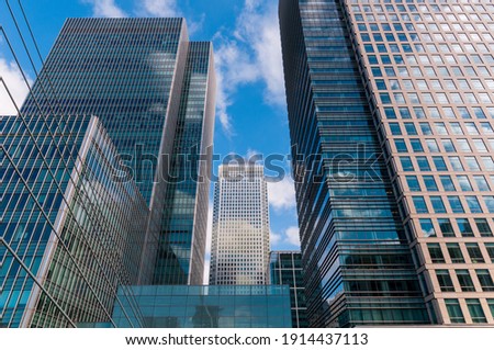 Generic view of modern office buildings in London.