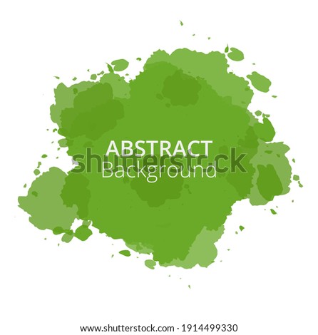Green ink watercolor splatter texture