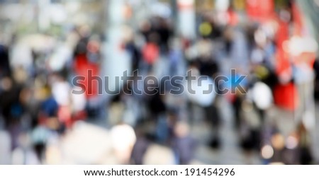 People, blurred post-production background banner