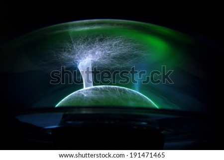 Futuristic Green light