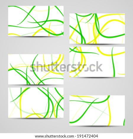 Vector business-card  set for your design, abstract Illustration.