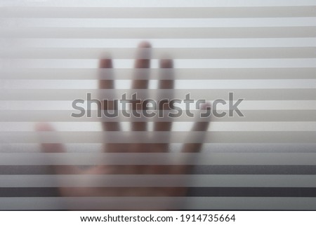 Shadow hand and frosted glass thick film for reduces visibility across, Toilet wall sticker bathroom decoration, Office films privacy for bathroom Office meeting room.
