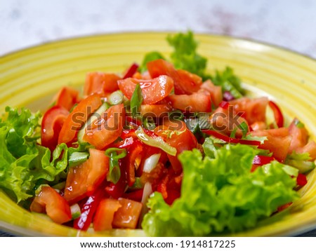Delicious and revigorant summer fresh salad