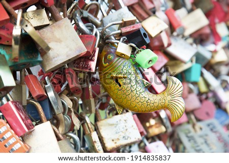 A metaphoric view of the waiting times during the lock down. The locks as symbol of the restriction and the fish the symbol for hope, who will win in the end.