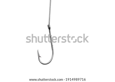 hook attached to steel cable Royalty-Free Stock Photo #1914989716