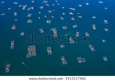 Aerial view of Vung Ro bay, Phu Yen, Vietnam. This is a very popular tourist destination