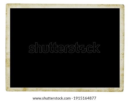 photo frame card isolated on the white backgrounds