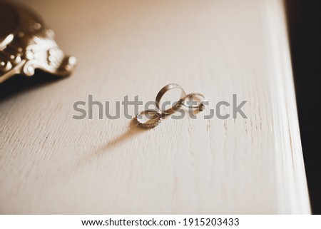 Beautiful toned picture with wedding rings