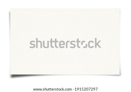 White Paper sheet isolated on white background	 Royalty-Free Stock Photo #1915207297