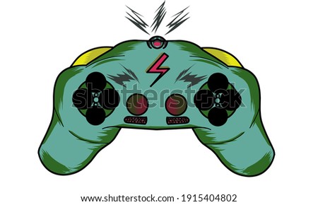 illustration, graphic game controllers can be used for fun