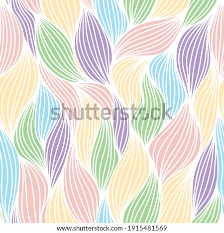 A seamless pattern of lines. A seamless abstract pattern of hand-drawn, floral background.