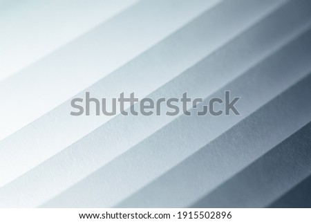 Ribbed abstract structure made of paper sheets