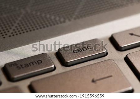 canc keybord key detailed button