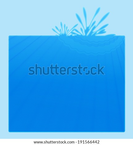 vector banner water
