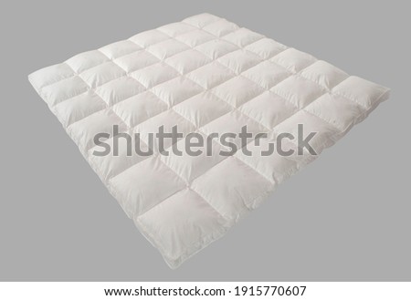 Fiber Mattress Topper isolated on white background Royalty-Free Stock Photo #1915770607