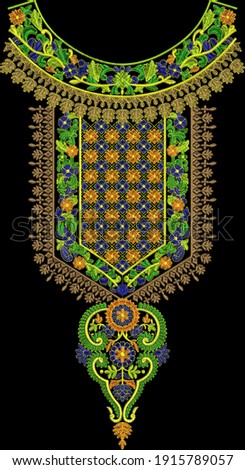 indain traditional different stitches Mughal art work
