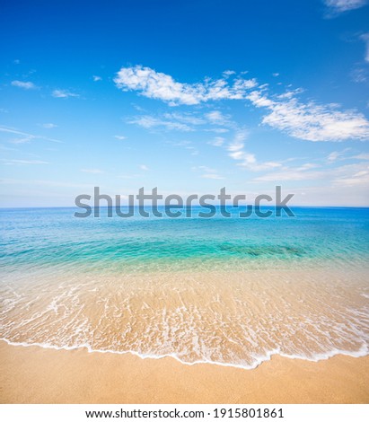 beach and beautiful tropical sea Royalty-Free Stock Photo #1915801861