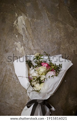 Beautiful flowers over vintage background 