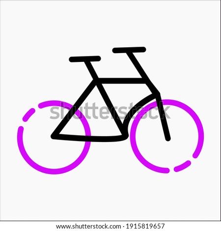 vector graphic design of bike