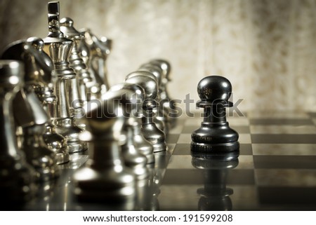 The Right Move, Chess Leadership, authority Royalty-Free Stock Photo #191599208