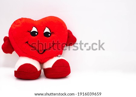 plush heart,funny plush heart, smiling plush heart, heart,love, valentines day, romantic,gift,celebration,toys heart