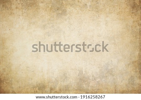 Old worn blank parchment paper texrture or background  Royalty-Free Stock Photo #1916258267