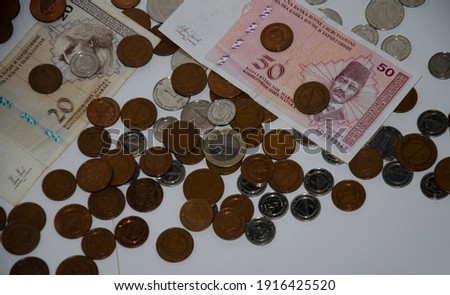 National currency of Bosnia and Herzegovina BAM- Bosnian money on isolated white background.