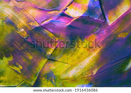 Abstract background with acrylic paint on canvas, grunge background with space for text or image, spots of watercolor paint, colorful bright texture.