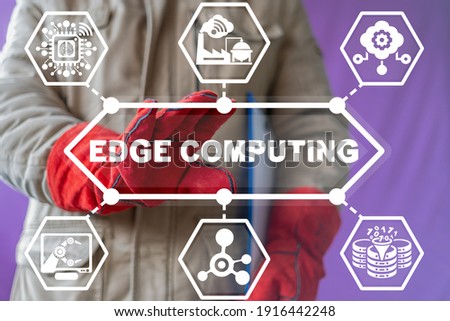 Industry concept of edge computing.