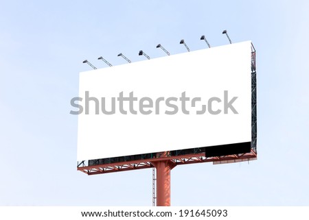 Blank billboard useful for your advertisement