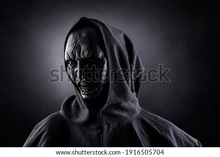 Angry ghost in the dark Royalty-Free Stock Photo #1916505704