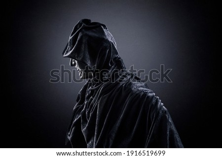 Angry ghost in the dark Royalty-Free Stock Photo #1916519699