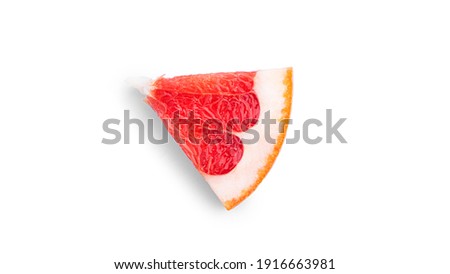 Grapefruit on a white background. High quality photo