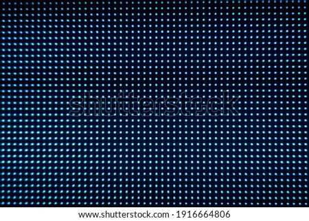Digital screen background. Color screen monitor or TV with glitch pixels and LEDs close up. 