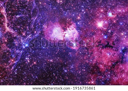 Outer space nebula, stars and galaxy. Elements of this image furnished by NASA.