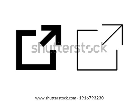 External link icon set. link icon vector. hyperlink symbol Royalty-Free Stock Photo #1916793230