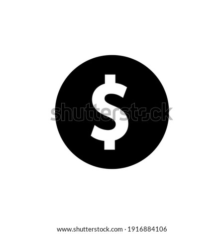 Dollar icon. money symbol. Editable stroke. simple illustration mobile concept app line icon and web design. Editable stroke. Design template vector