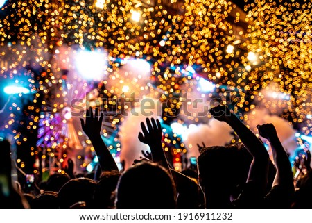 Rave concert party edm festival Royalty-Free Stock Photo #1916911232
